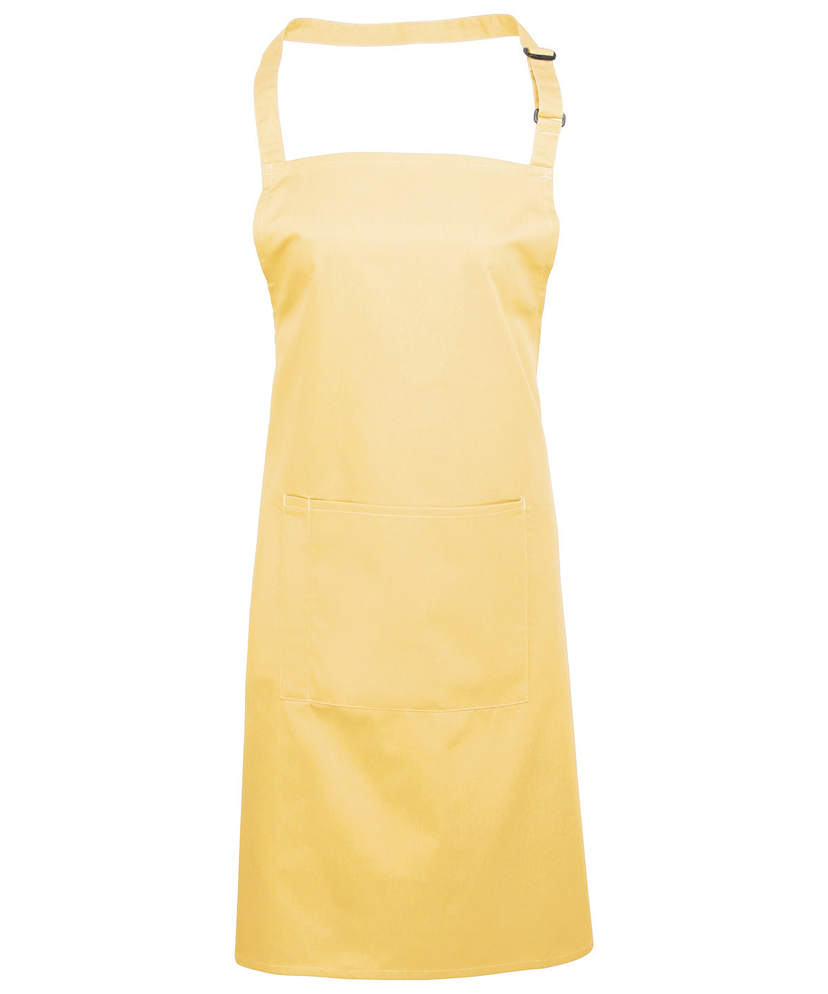 Basic Bib Apron with Pocket - Lemon